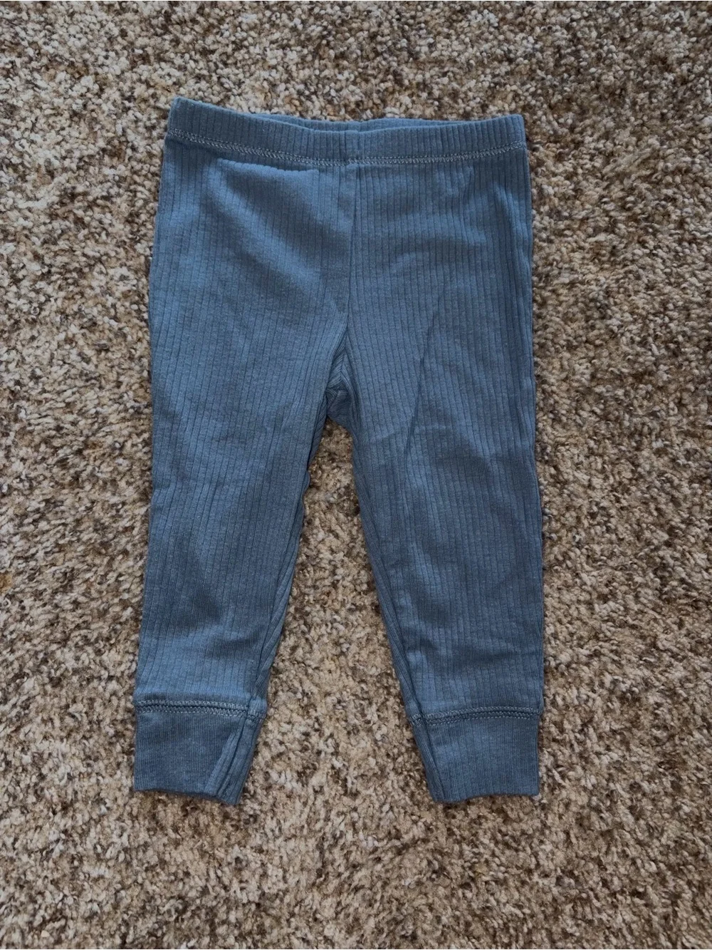 Carter's Ribbed Slate Blue Kids Leggings